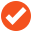 orange circle check box